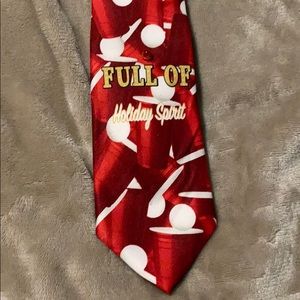 Men’s Christmas Beer Pong Musical Tie